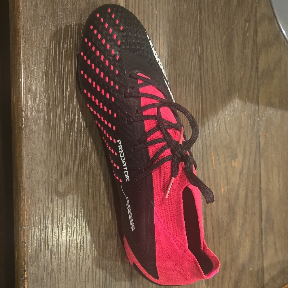 adidas Predator Pink and Black Athletic Shoes